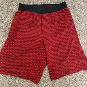 Red and Black LuLuLemon Core Short